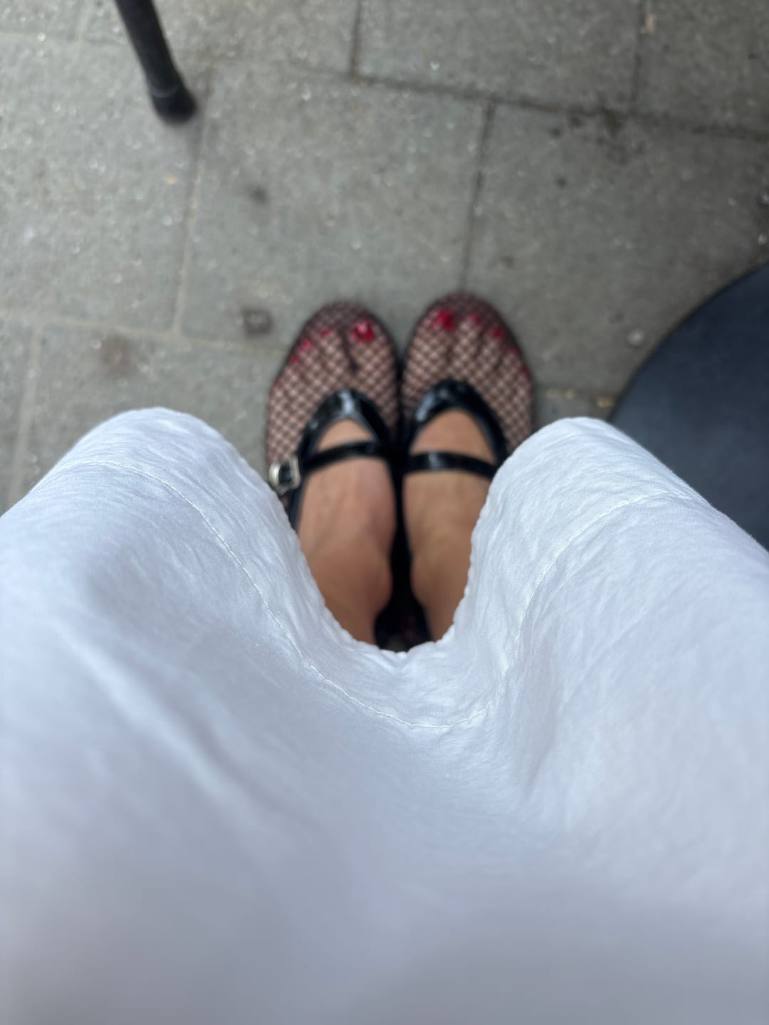 Customer photo review of Hadley Mesh Ballet Flats