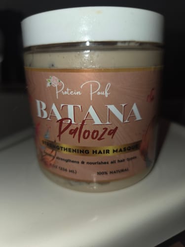 Customer photo review of Batana PALOOZA Strengthening Hair Masque 8oz | 12oz
