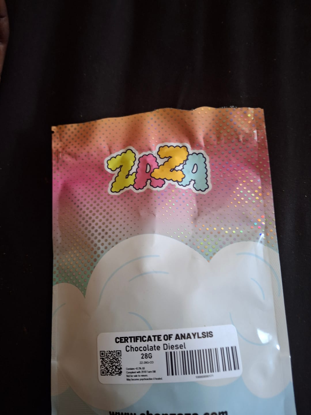 Customer photo review of ZAZA - Chocolate Diesel - 28 Grams - Hybrid
