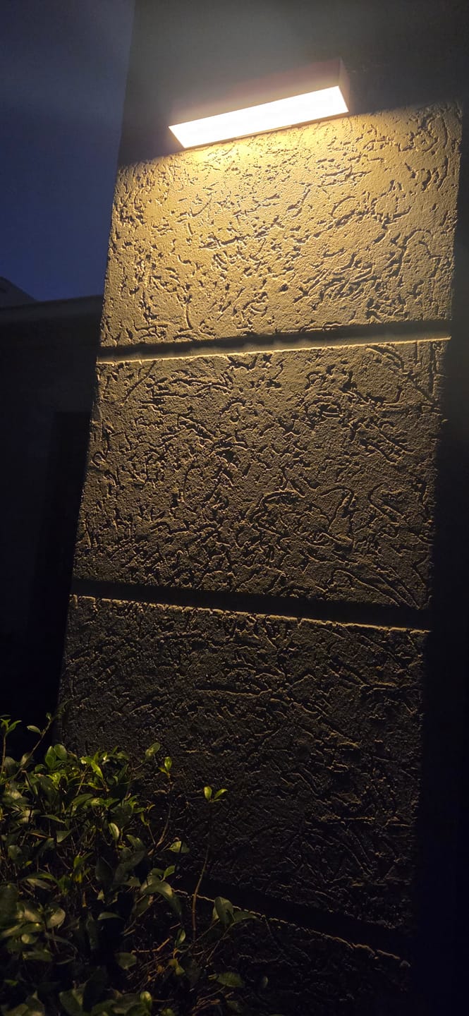 Customer photo review of Solar Wall Light with Motion Sensor