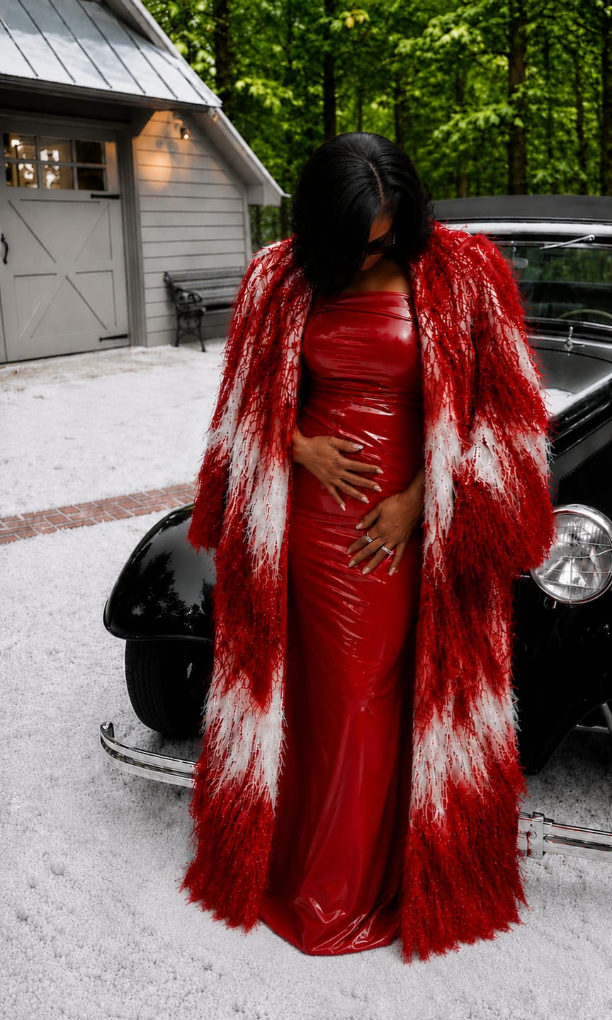 Customer photo review of Marionette Shaggy Coat