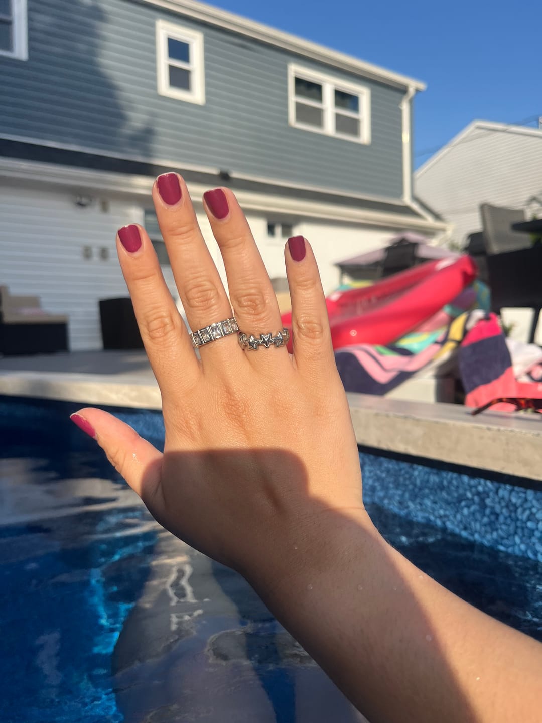 Customer photo review of Diamond Baguette Ring