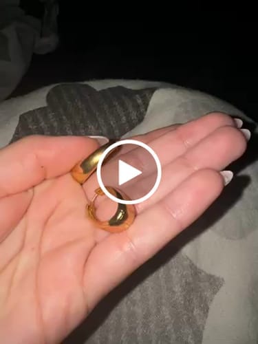 Customer photo review of Pendientes Aros Oval