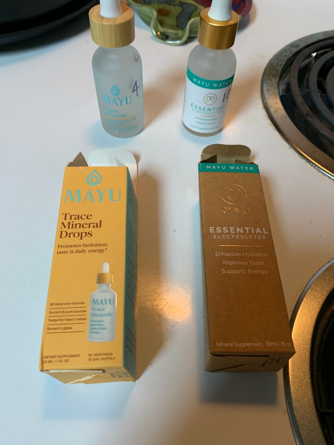 Customer photo review of Trace Mineral & Electrolyte Drops Sampler Kit