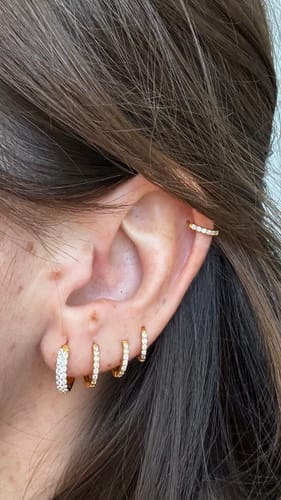 Customer photo review of Pendientes Triple Aros