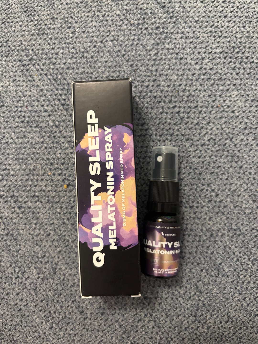 Customer photo review of Melatonin Sleep Spray