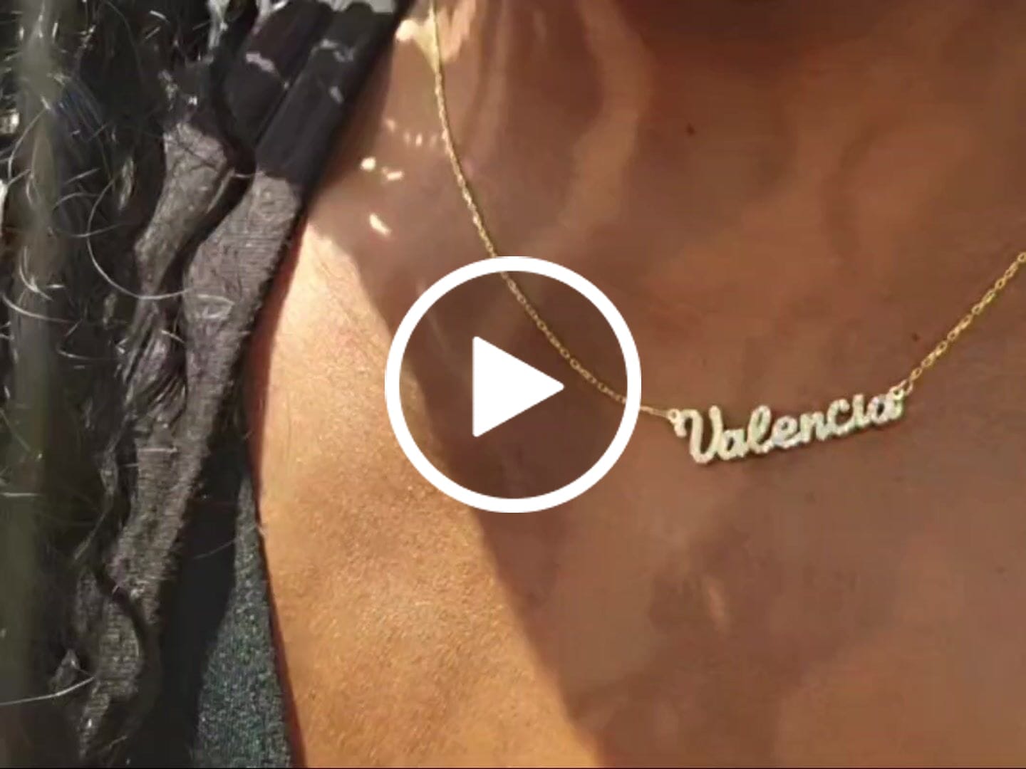 Customer video review of Personalized Name Necklace with Stones