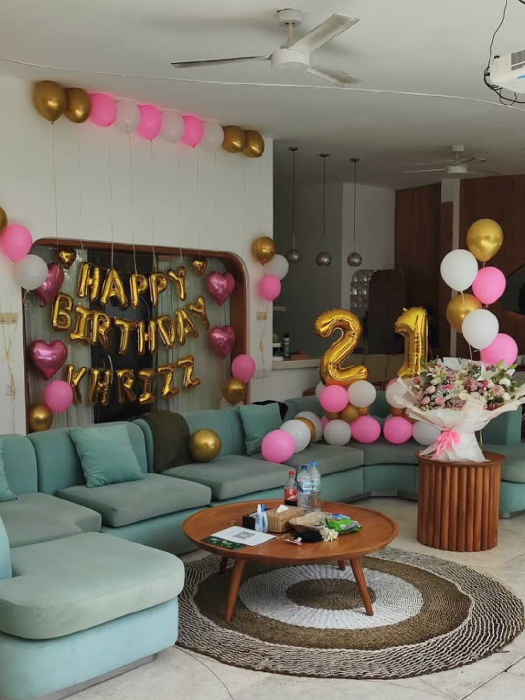 Customer photo review of 🎊 Indoor Room Decorations - Villa Room Setup