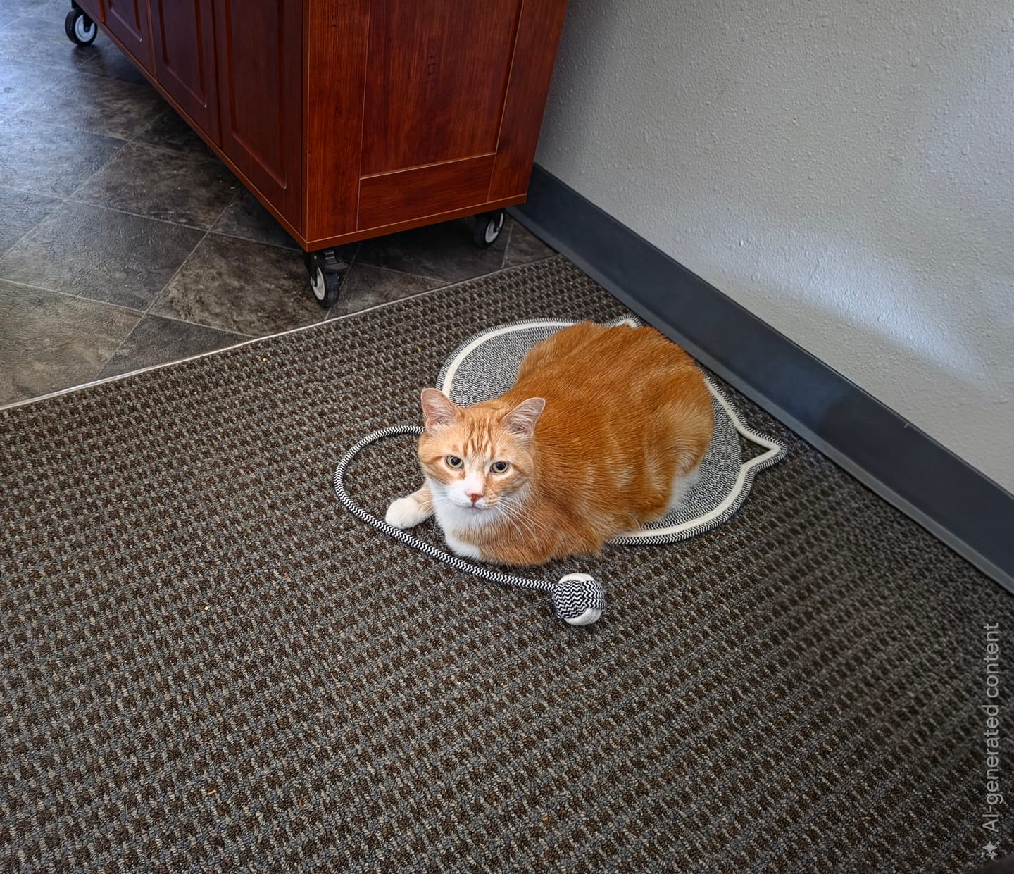 Customer photo review of Instinct Mat | The Scratching Mat Her Biology Actually Recognizes (NEW)