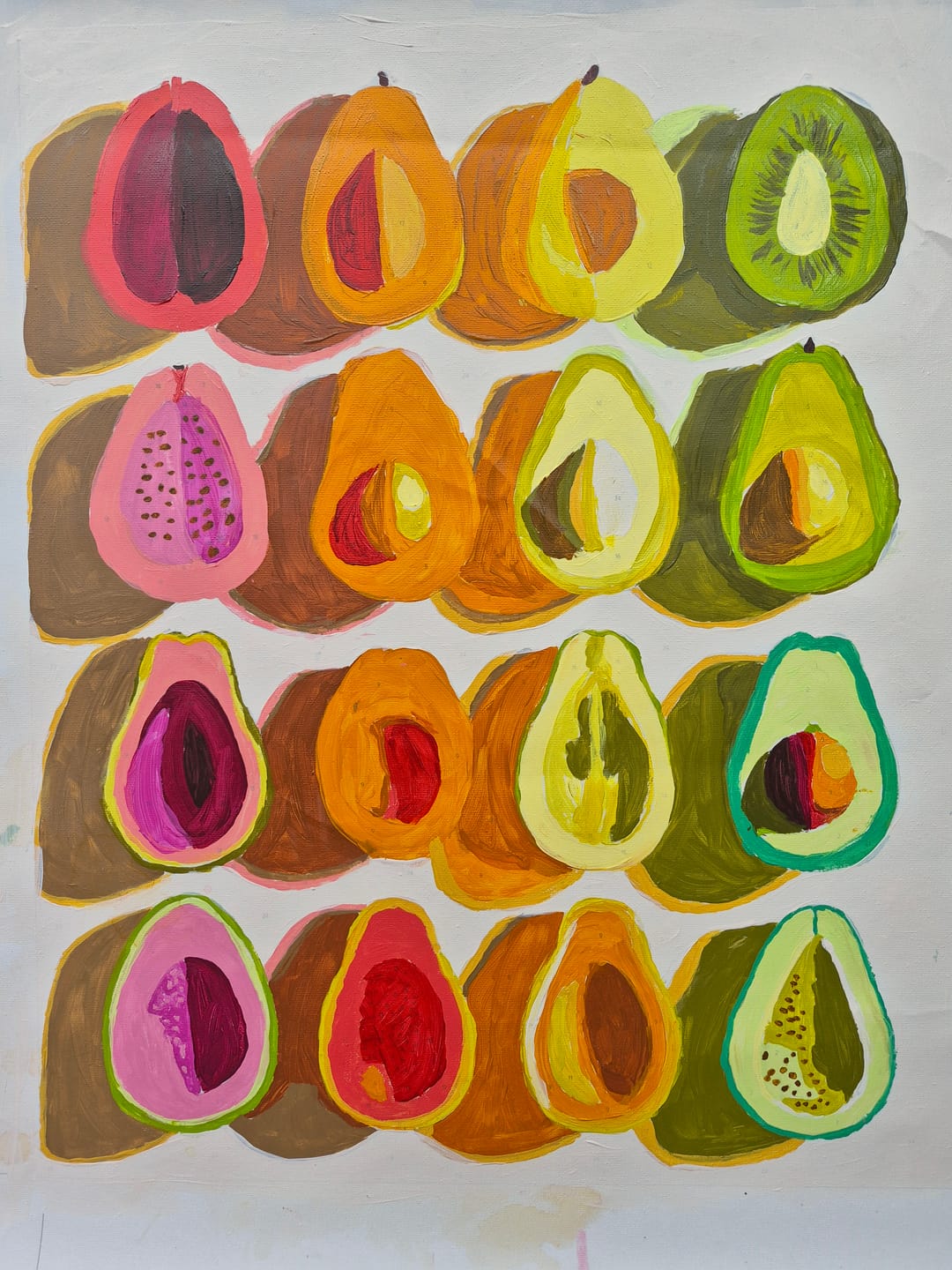 Customer photo review of Fruit Palette | Paint by Number