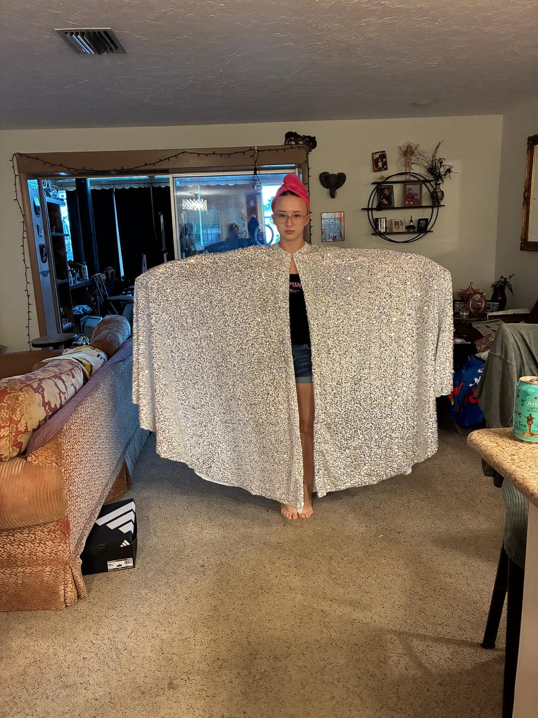 Customer photo review of Shiny Nylon Spandex