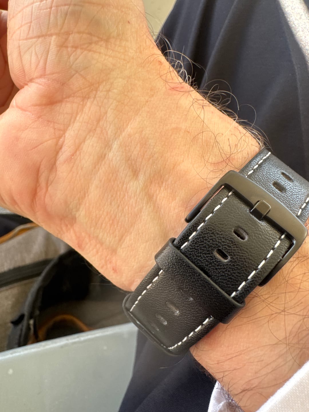 Customer photo review of Black Leather Loop
