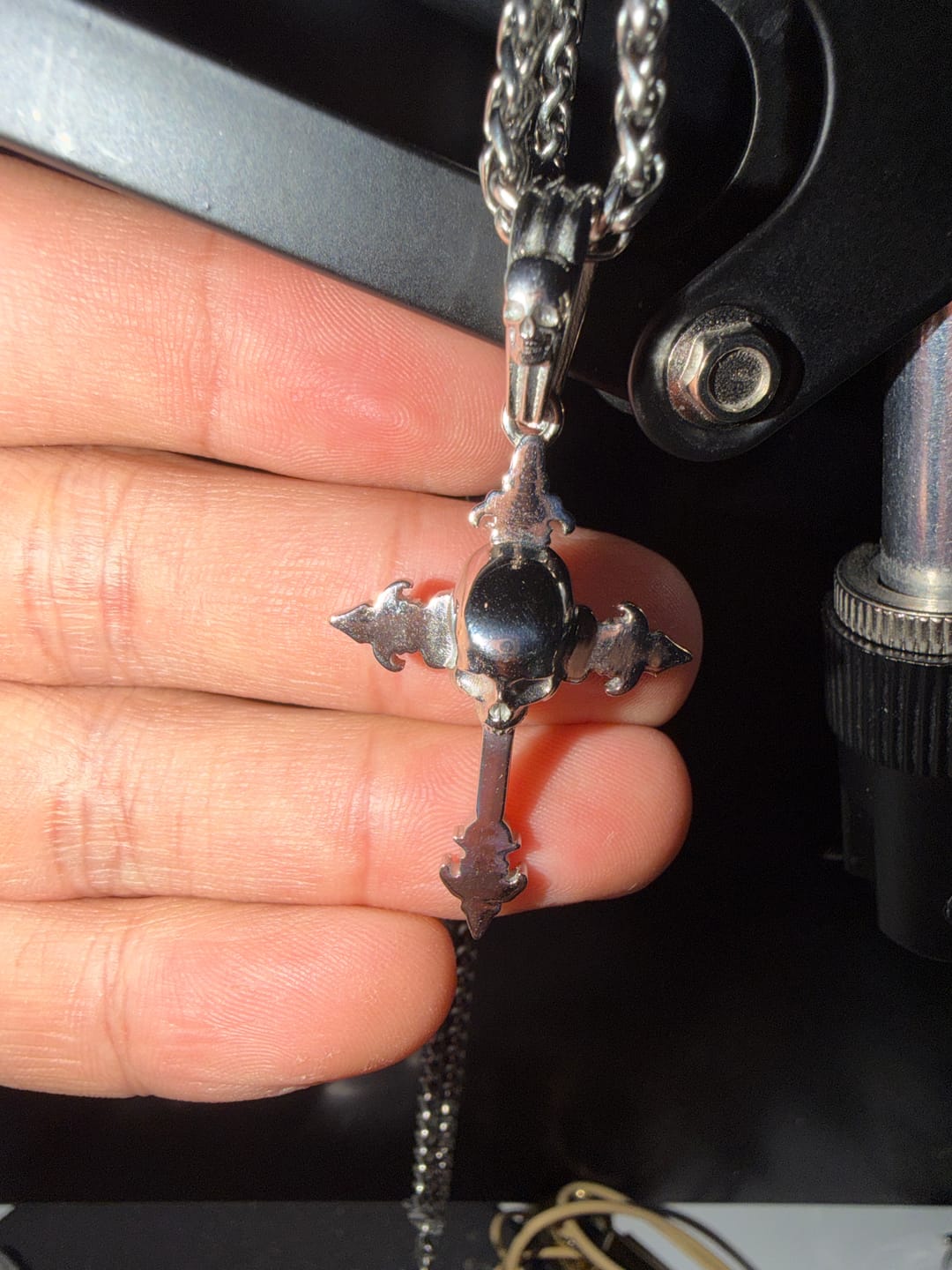 Customer photo review of DOWN YOUR THROAT PENDANT