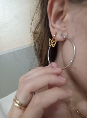 Customer photo review of Pendientes Aros