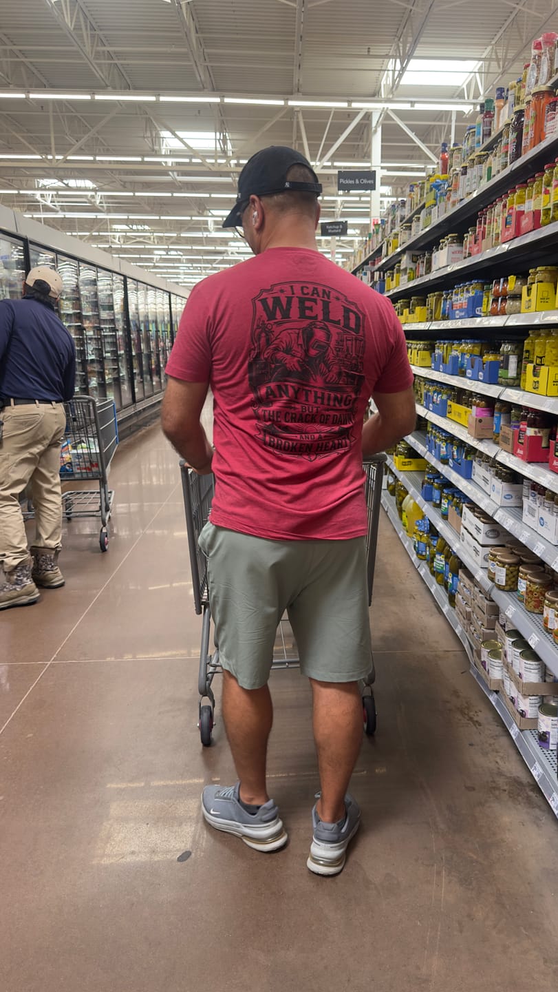 Customer photo review of The Welder Tee