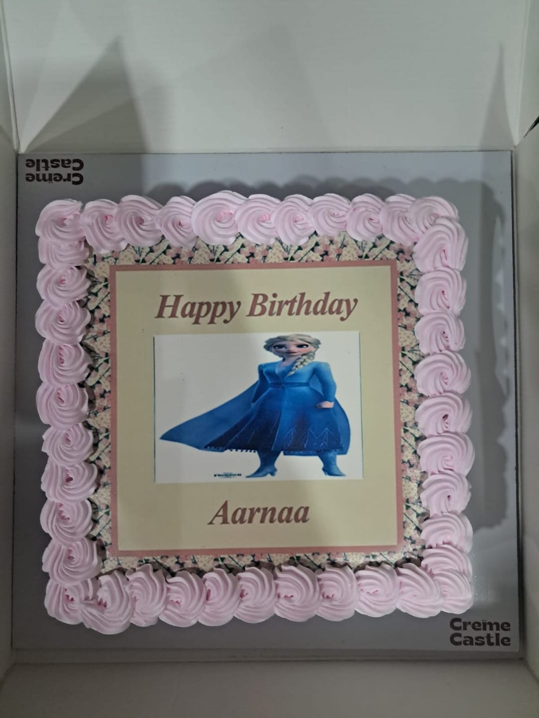 Customer photo review of Custom Birthday Photo Cake