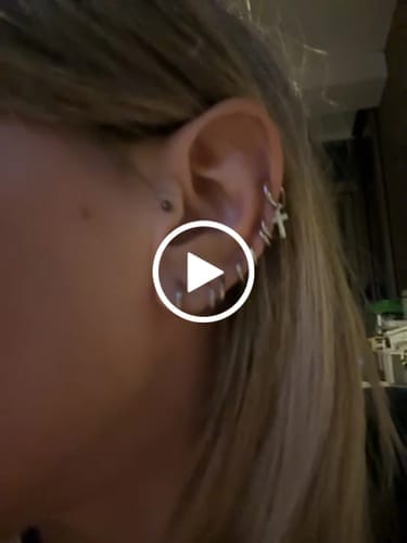 Customer photo review of Pendientes Aretes