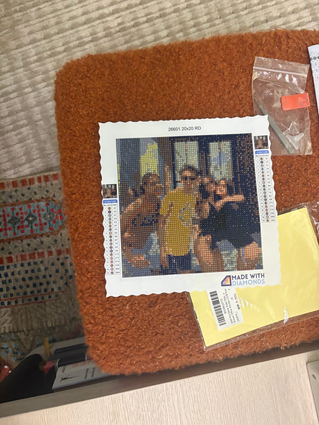 Customer photo review of Custom Diamond Painting Kit