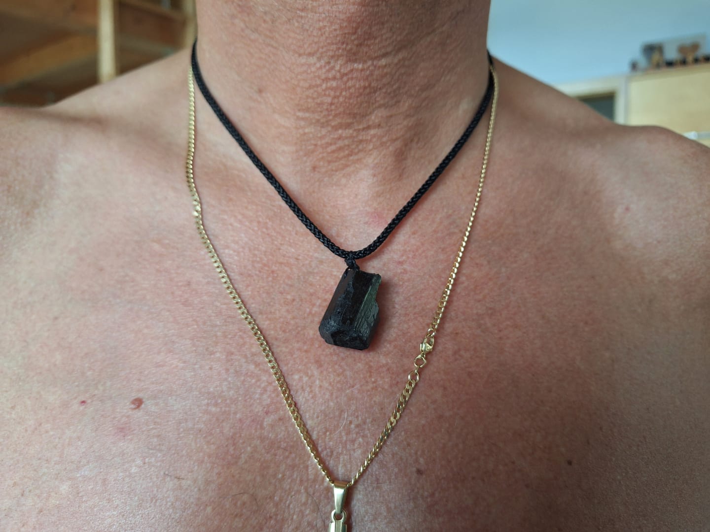 Customer photo review of Turmalin Halskette - Natur