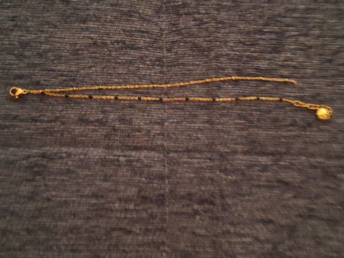 Customer photo review of Minimal Layered Demifine Mangalsutra Bracelet