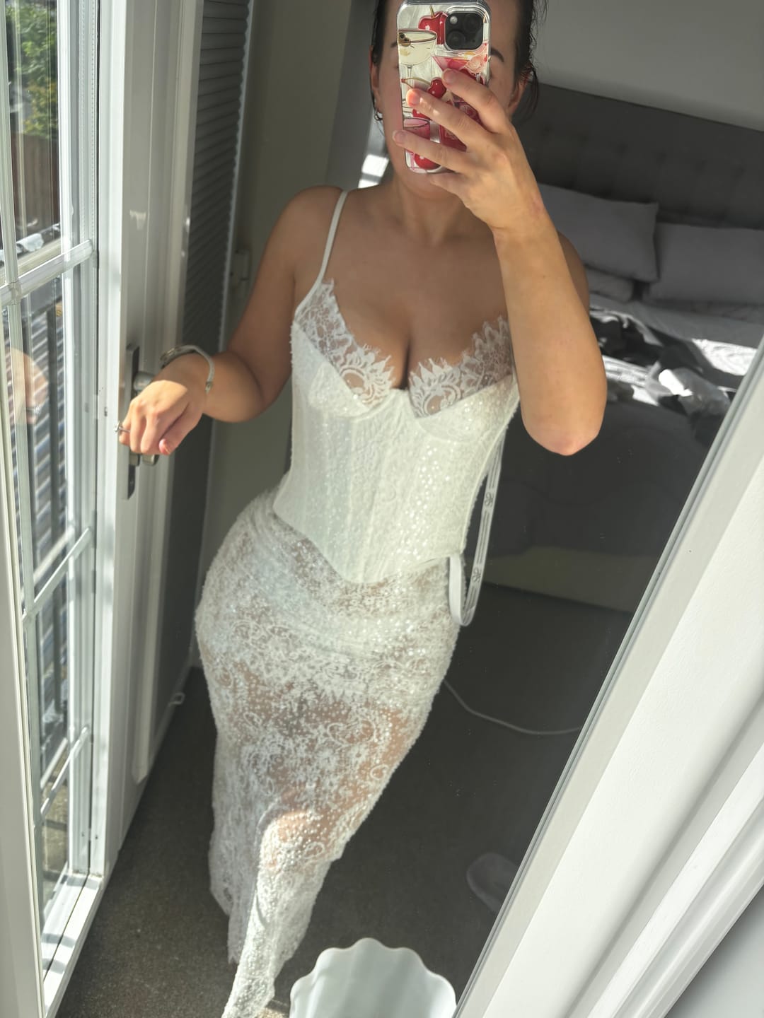 Customer photo review of FLORENCE LACE UNDERWIRE CORSET