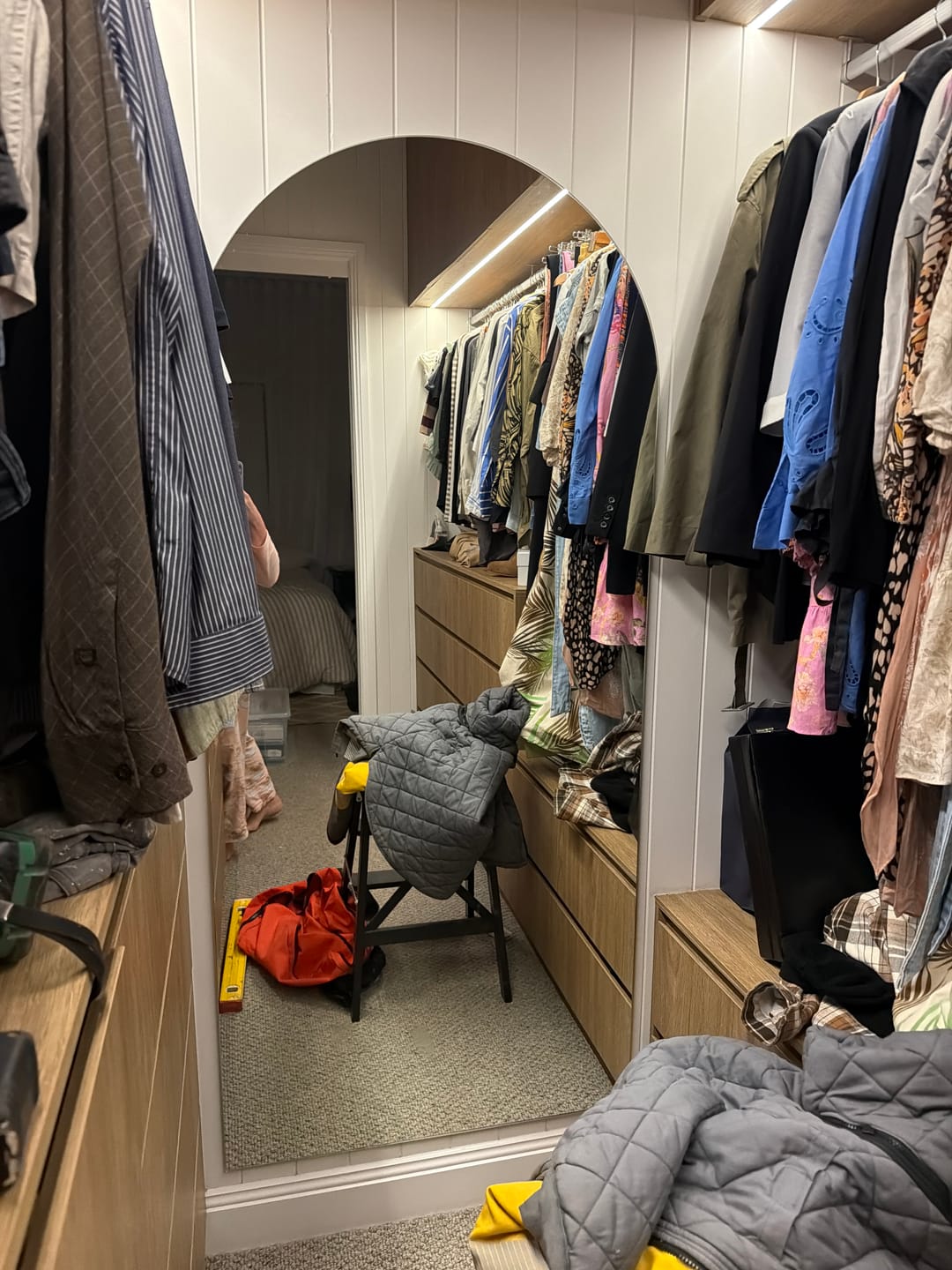 Customer photo review of Cassia - Frameless Full Length Mirror
