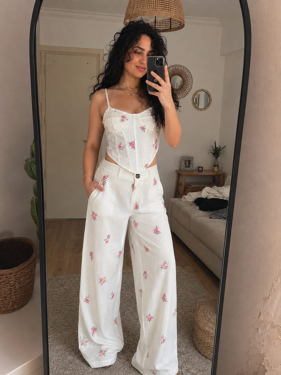 Customer photo review of Kadın Yeni Model Bol Kesim Pantolonlu İkili Takım,