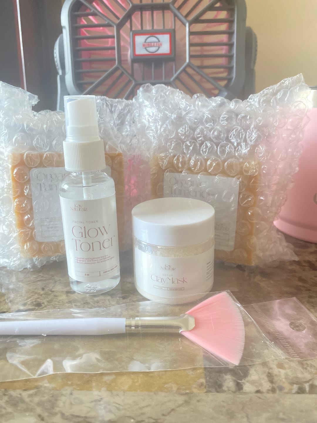 Customer photo review of Organic Turmeric Soap Bar