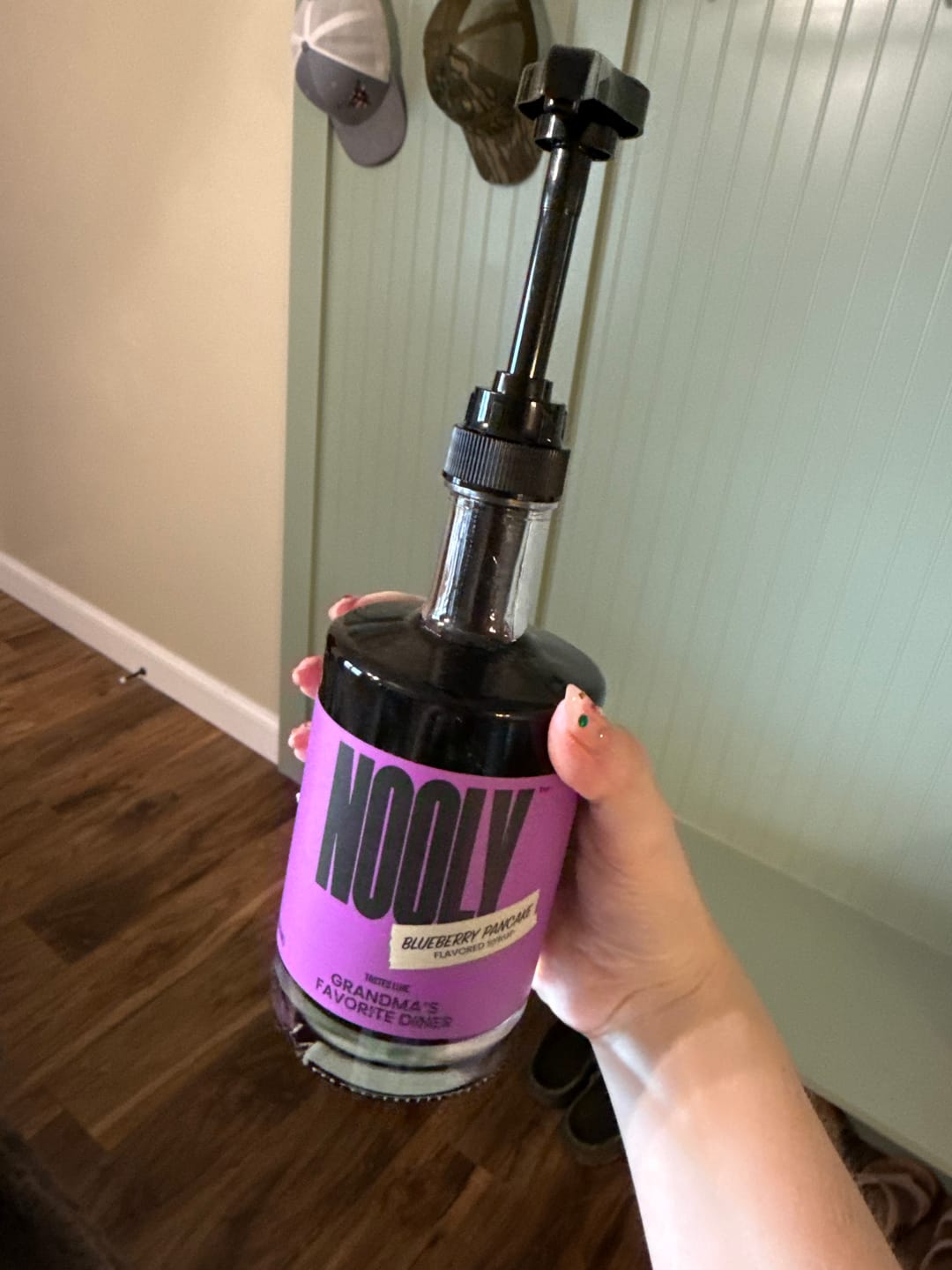 Customer photo review of Blueberry Pancake Syrup