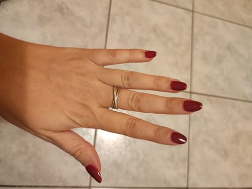 Customer photo review of Anillo Brillo Lineal