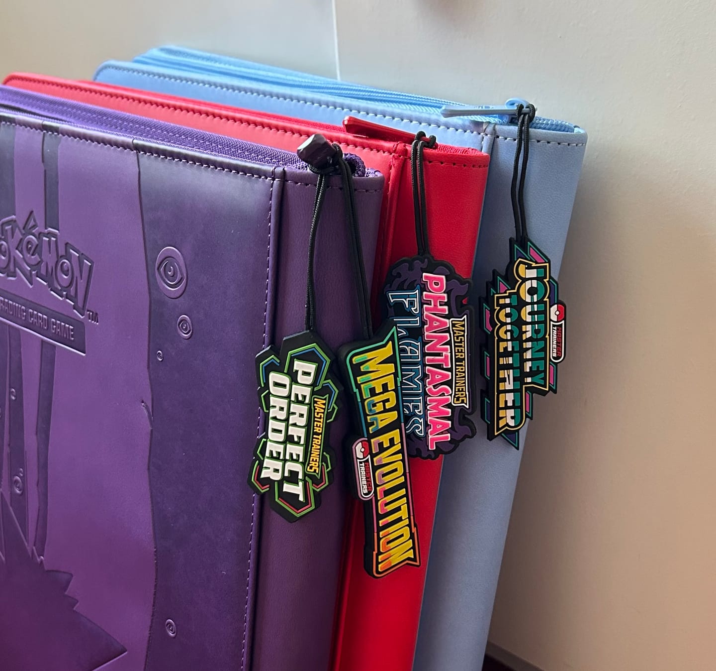 Customer photo review of Mega Evolution Binder Tag