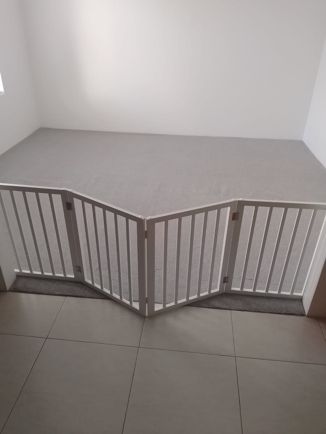 Customer photo review of Wooden Pet Gate