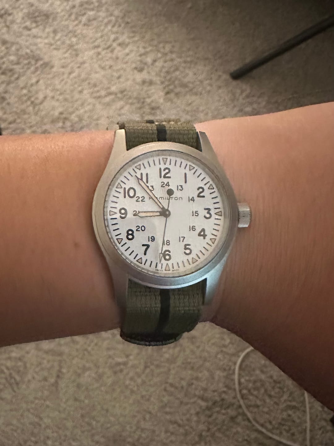 Customer photo review of Glomar Explorer - Hook & Loop Strap Striped