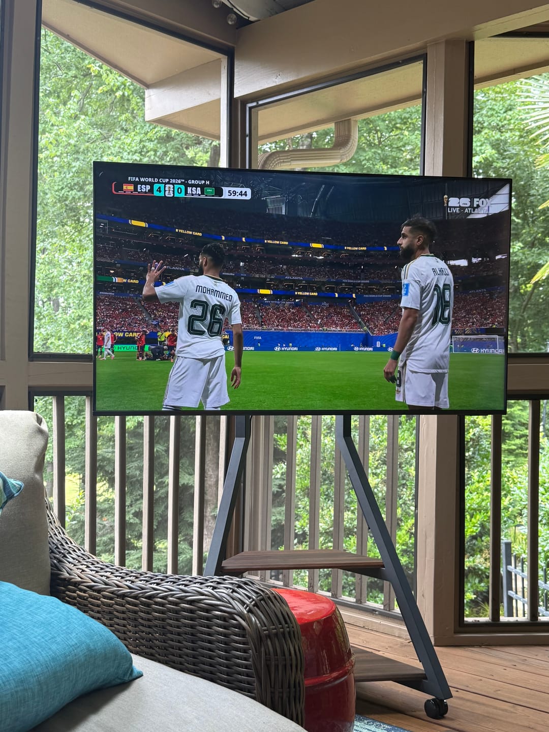 Customer photo review of Outdoor TV Stand Eiffel Collection