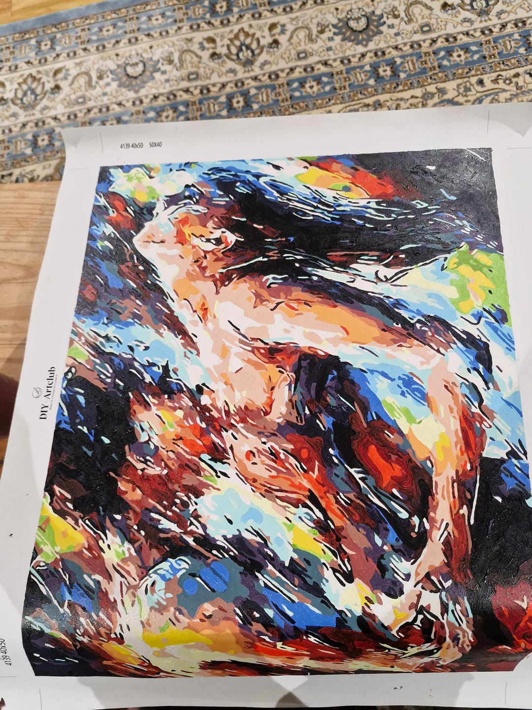 Customer photo review of Two Lovers | Paint by Numbers