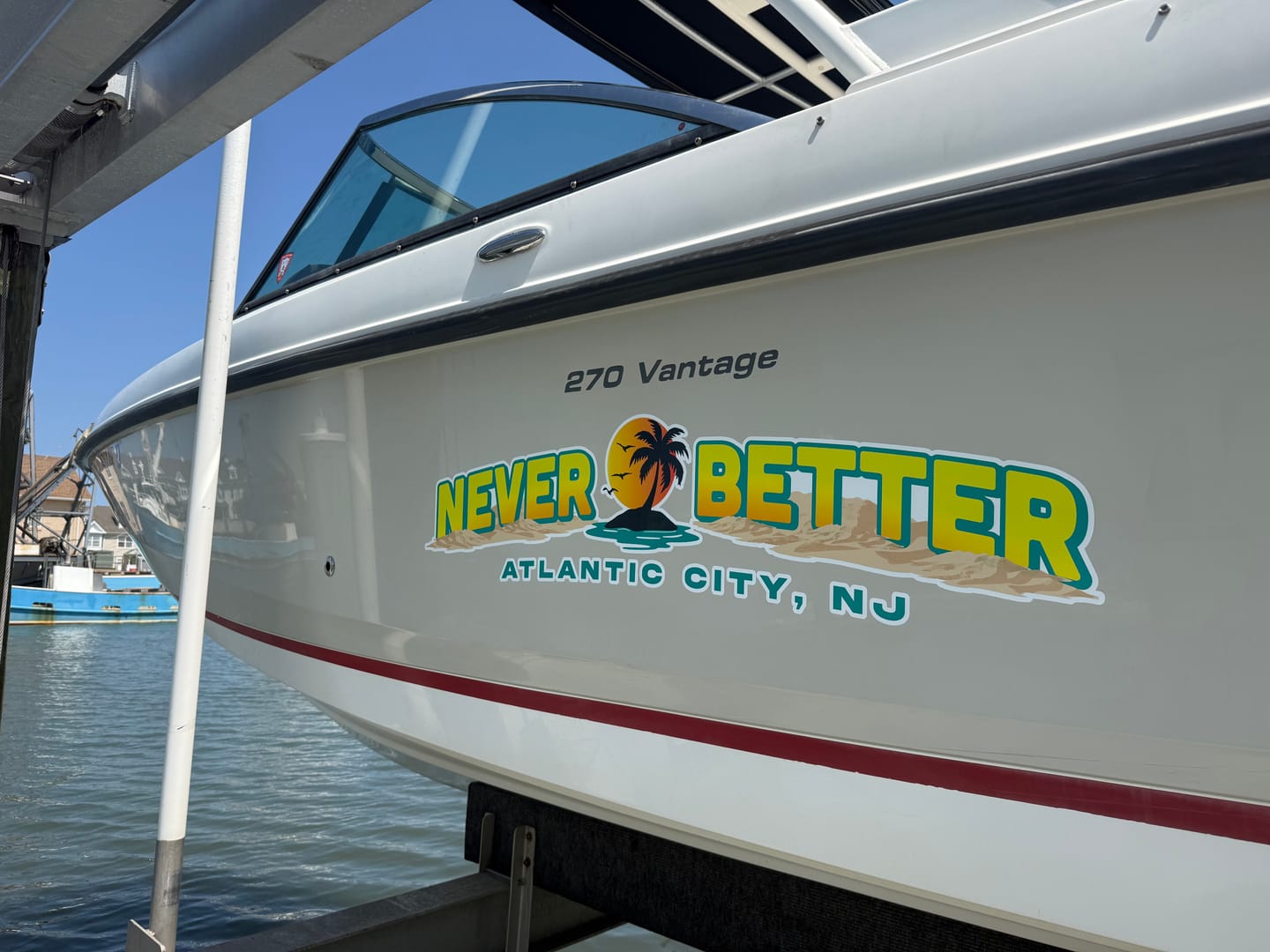 Customer photo review of Boat Logo Decal