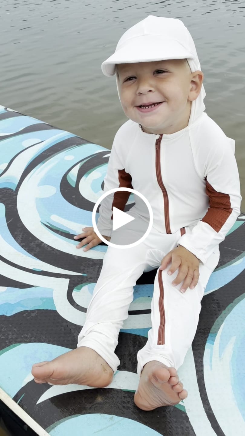 Customer video review of Baby and Toddler UPF 50+ Sun Protective Onesie