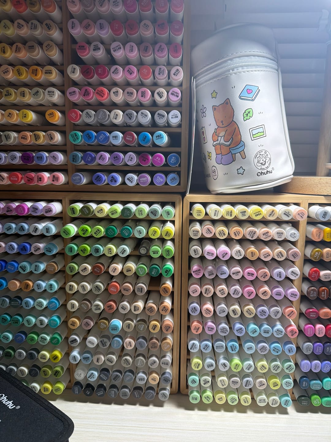 Customer photo review of Ohuhu Honolulu 96 Pastel Colors Alcohol Art Markers - Sweetness & Blossoming (New Color Codes)