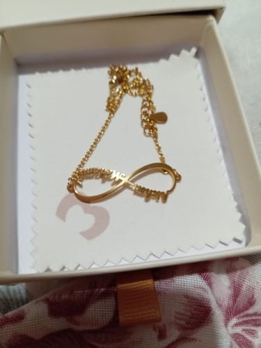 Customer photo review of Pulsera Infinito - Personalizado