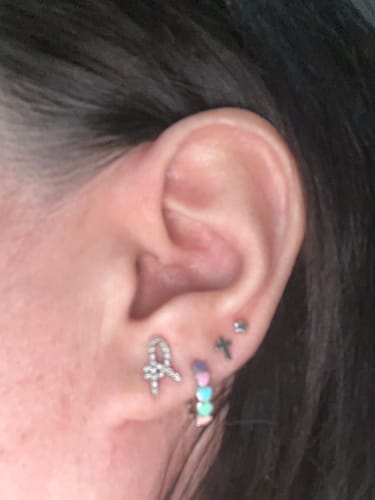 Customer photo review of Pendientes Colorful Love