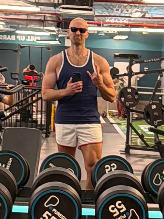 Customer photo review of Ringer Tank - Navy White