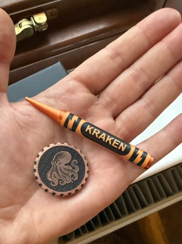 Customer photo review of The Octopus Coin — Copper