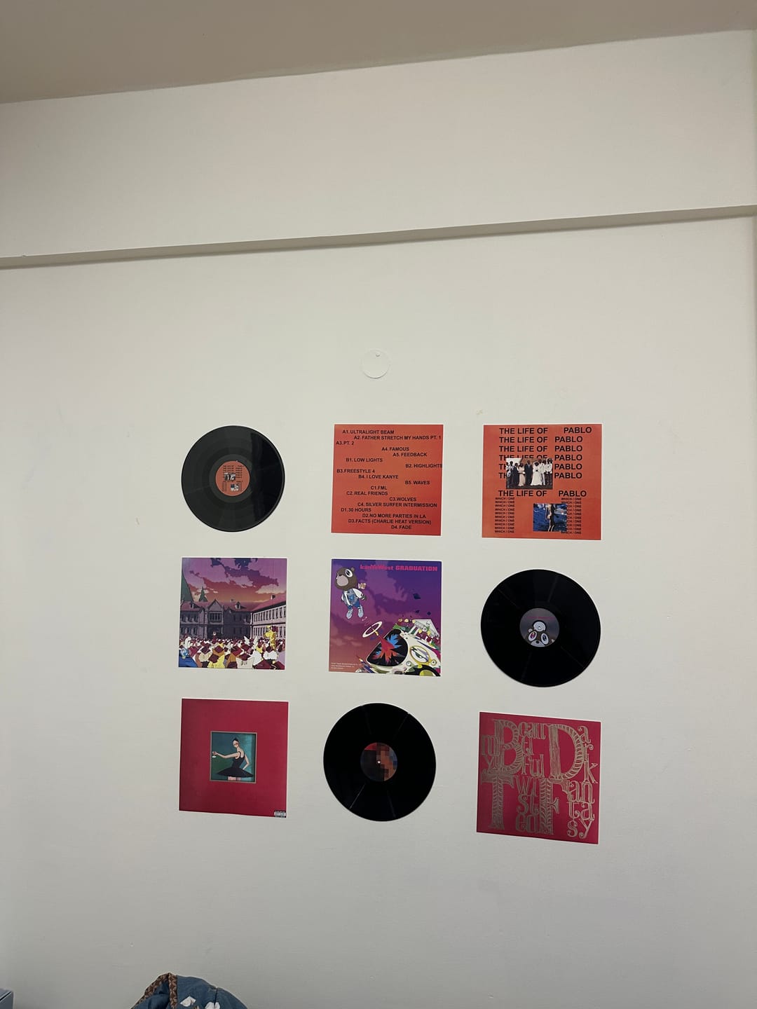 Customer photo review of VINYL RECORDS - KANYE WEST