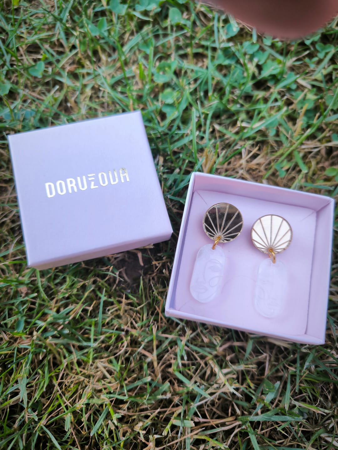Customer photo review of Face Earrings