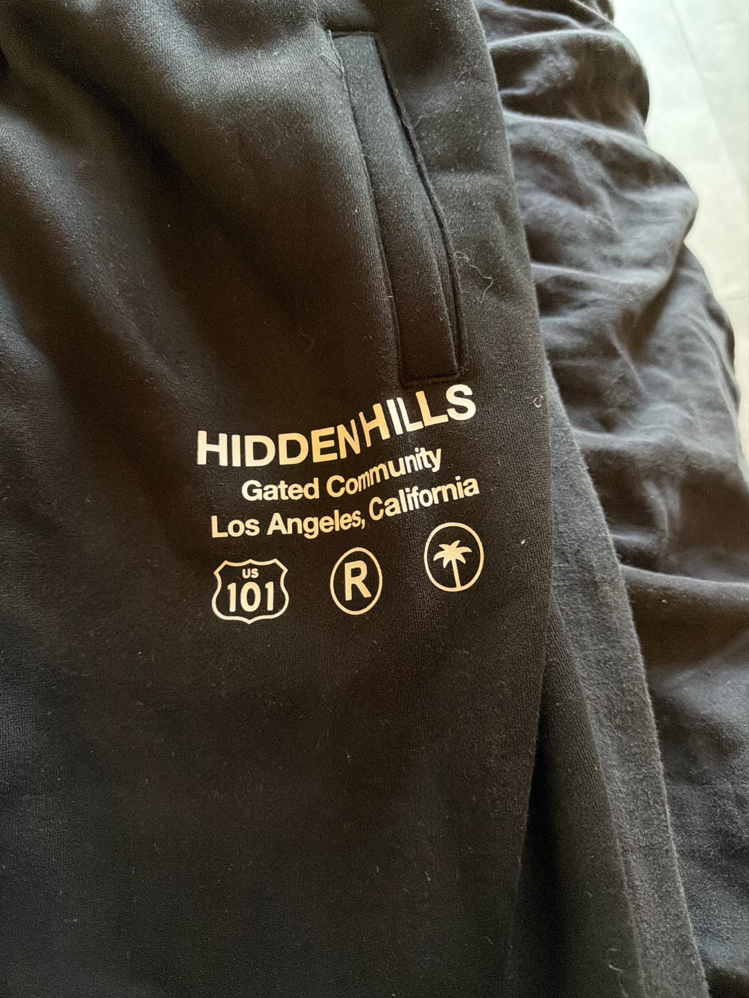 Customer photo review of LABEL STRAIGHT LEG SWEATPANTS BLACK