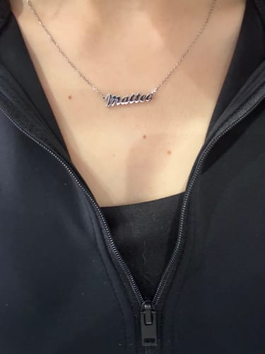 Customer photo review of Collar Nombre - Personalizado