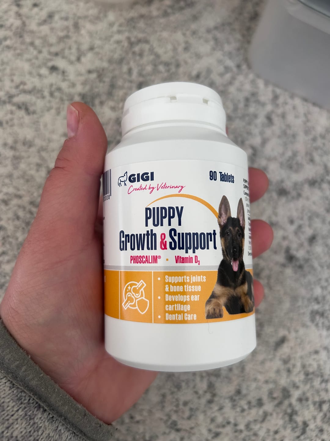 Customer photo review of PUPPY Growth & Support | Vitamins for Puppies