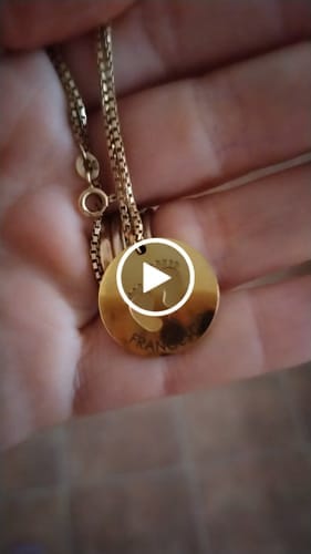Customer photo review of Collar Nacimiento ~ Personalizado