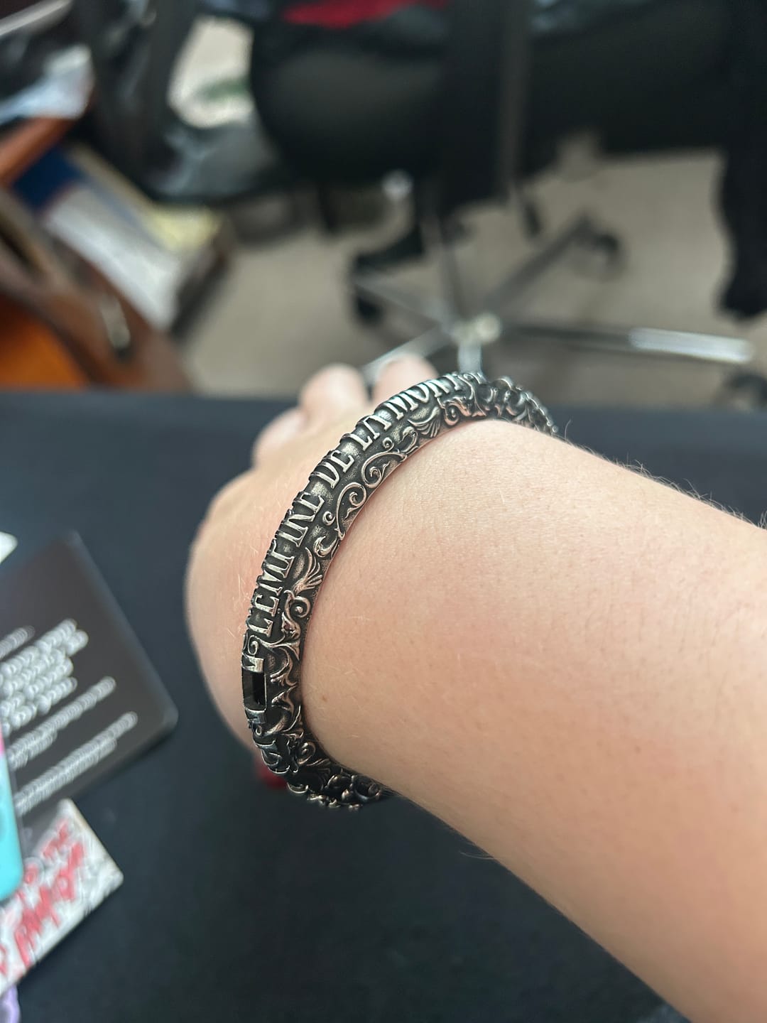 Customer photo review of CATACOMBS BANGLE BRACELET