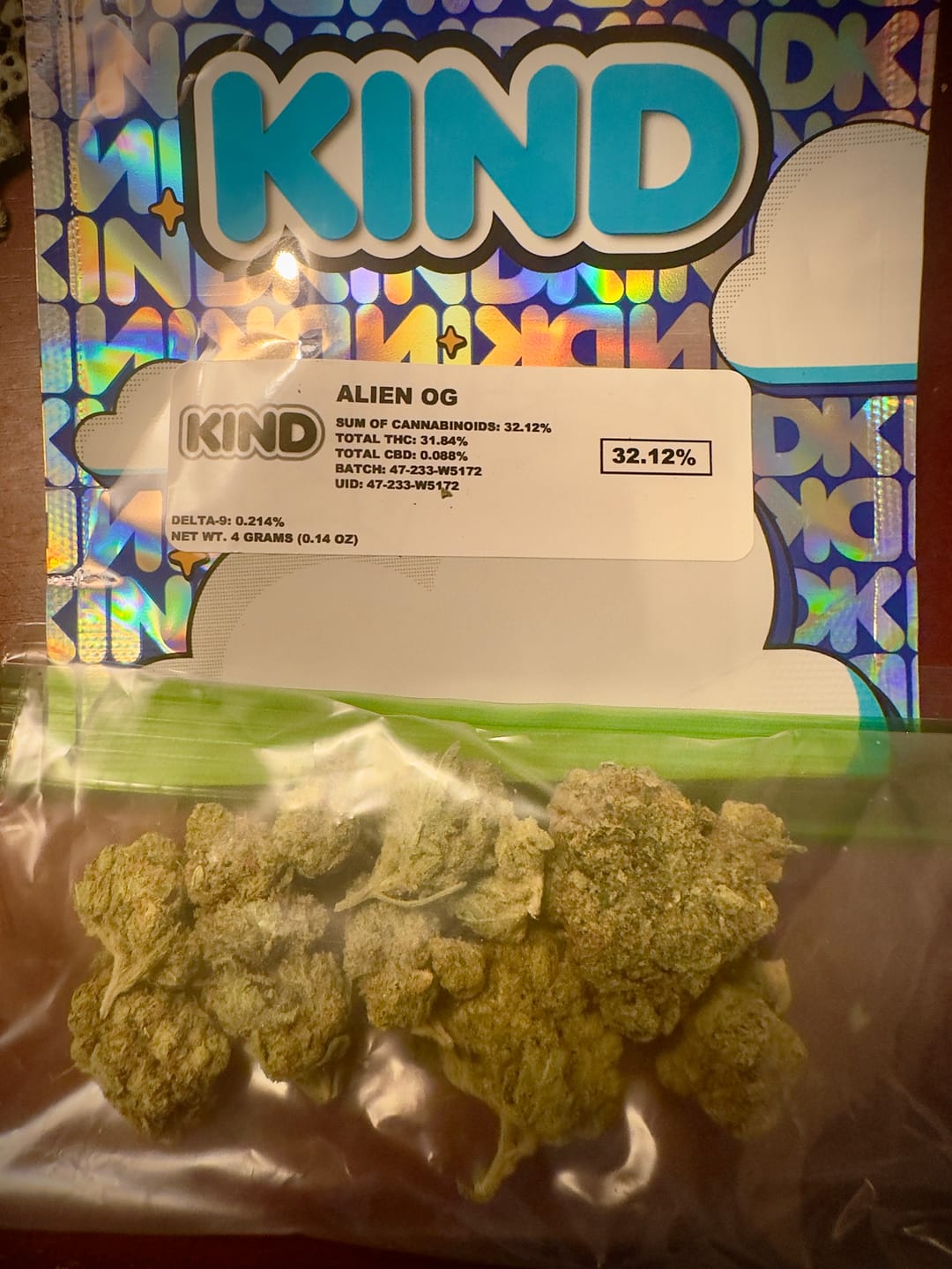 Customer photo review of Alien OG - 4 Grams - Indica